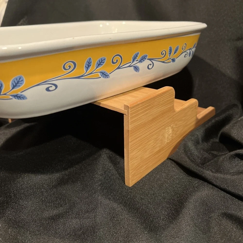 Vtg Corelle Coordinates Casa Flora Stoneware Baking Lasagna Pan Roaster‎ 9